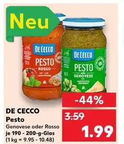 Kaufland De cecco pesto genovese Angebot