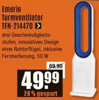 V Baumarkt Emerio Turmventilator TFN-214470 Angebot