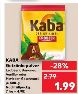 Kaufland Kaba getränkepulver erdbeer-, banane-, vanille- oder himbeer-geschmack Angebot