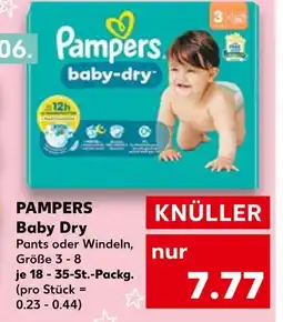 Kaufland Pampers baby dry pants oder windeln Angebot