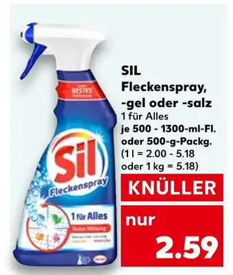 Kaufland Sil fleckenspray, -gel oder -salz Angebot