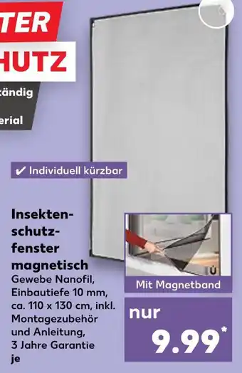 Kaufland Insektenschutzfenster magnetisch Angebot