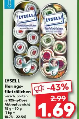 Kaufland Lysell hansaröllchen Angebot