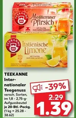 Kaufland Teekanne mediterraner pfirsich Angebot