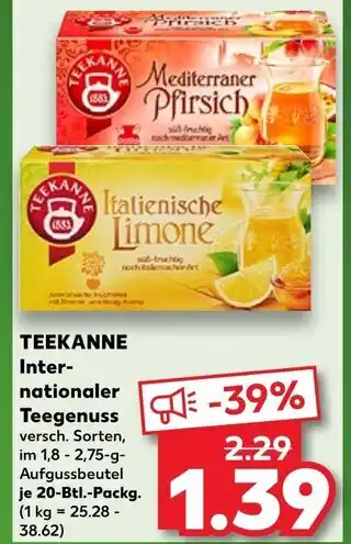 Kaufland Teekanne mediterraner pfirsich Angebot
