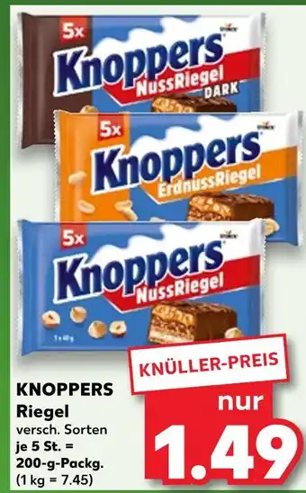 Kaufland Knoppers knoppers riegel Angebot
