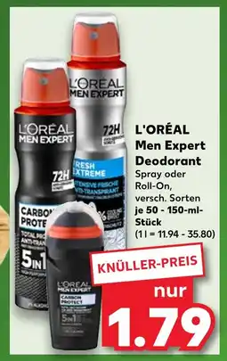 Kaufland L'oréal men expert deodorant Angebot