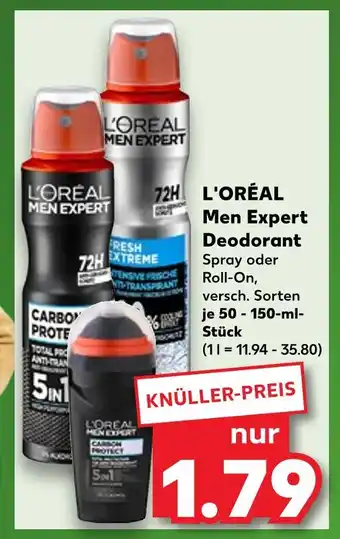 Kaufland L'oréal men expert deodorant Angebot