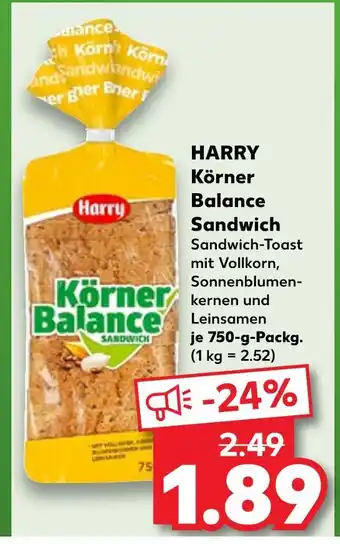 Kaufland Harry körner balance sandwich Angebot