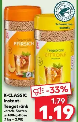 Kaufland K-classic instant-tegetränk pfirsich Angebot