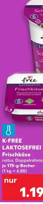 Kaufland K-free frischkäse Angebot