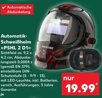 Kaufland Parkside automatik-schweißhelm pshl 2 d1 Angebot