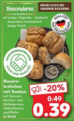 Kaufland Kaufland bauernbrötchen mit saaten Angebot