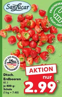 Kaufland Sanlucar dtsch. erdbeeren Angebot