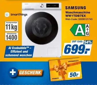 expert Techno Land SAMSUNG Waschmaschine WW1TDB7EX Angebot
