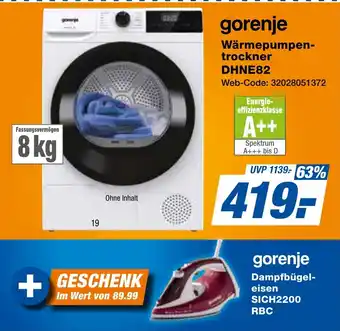 expert Techno Land gorenje Wärmepumpentrockner DHNE82 Angebot