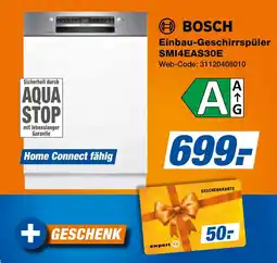 expert Techno Land BOSCH Einbau-Geschirrspüler SMI4EAS30E Angebot