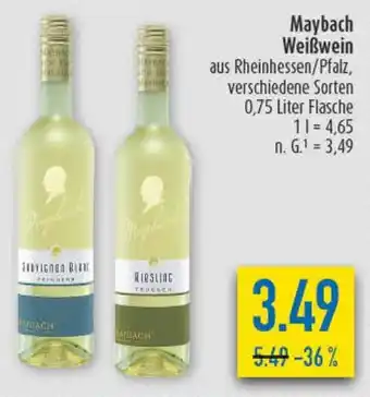 diska Maybach Weißwein Angebot