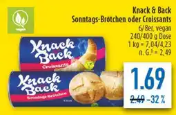 diska Knack & Back Sonntags-Brötchen oder Croissants Angebot