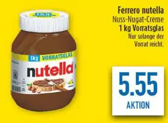 diska Ferrero nutella Nuss-Nugat-Creme Angebot