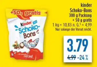 diska Kinder Schoko- Bons Angebot