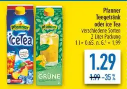 diska Pfanner Teegetränk oder ice Tea Angebot