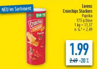 diska Lorenz Crunchips Stackers Paprika Angebot