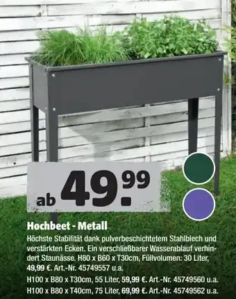 Hagebau Hochbeet Metall Angebot