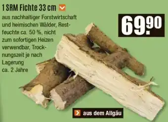V Baumarkt 1 SRM Fichte 33 cm Angebot