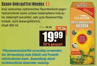 V Baumarkt Rasen-Unkrautfrei Weedex Angebot