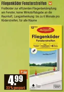 V Baumarkt Aeroxon Fliegenköder Fensterstreifen Angebot