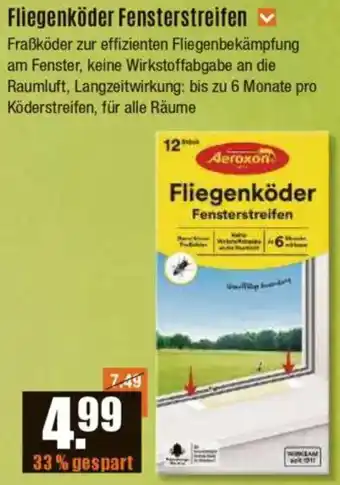 V Baumarkt Aeroxon Fliegenköder Fensterstreifen Angebot