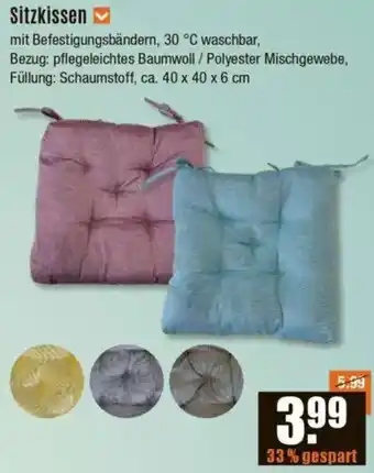 V Baumarkt Sitzkissen Angebot