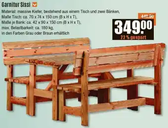 V Baumarkt Garnitur Sissi Angebot