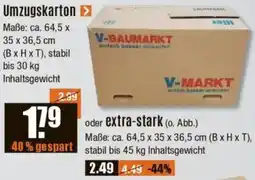 V Baumarkt Umzugskarton Angebot