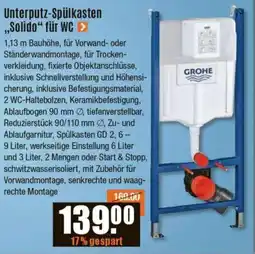 V Baumarkt GROHE Unterputz-Spülkasten „Solido“ für WC Angebot