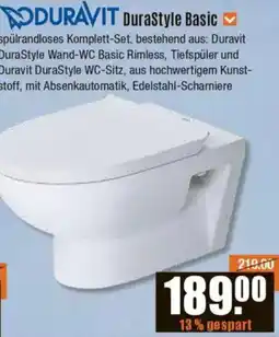 V Baumarkt DURAVIT DuraStyle Basic Angebot