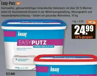 V Baumarkt KNAUF Easy-Putz Angebot