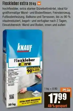 V Baumarkt KNAUF Flexkleber extra Angebot