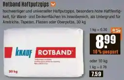 V Baumarkt KNAUF Rotband Haftputzgips Angebot