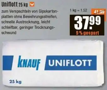 V Baumarkt KNAUF Uniflott Angebot