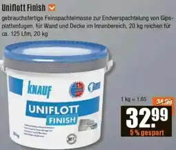 V Baumarkt KNAUF Uniflott Finish Angebot