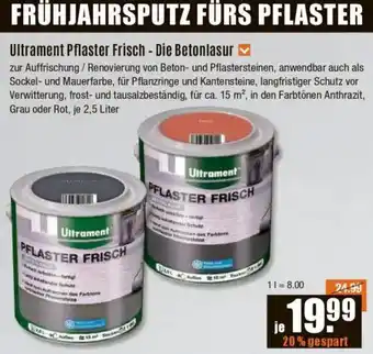V Baumarkt Ultrament Pflaster Frisch - Die Betonlasur Angebot