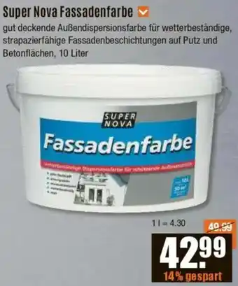V Baumarkt Super Nova Fassadenfarbe Angebot
