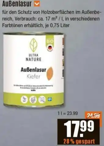 V Baumarkt Außenlasur Angebot