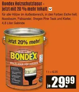 V Baumarkt Bondex Holzschutzlasur Angebot