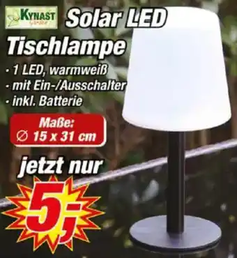 Posten Börse KYNAST Solar LED Tischlampe Angebot