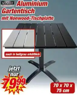 Posten Börse KYNAST Aluminium Gartentisch Angebot