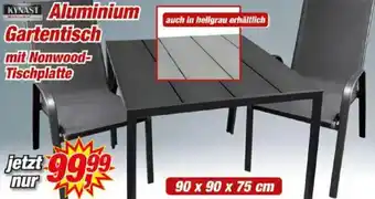 Posten Börse KYNAST Aluminium Gartentisch Angebot