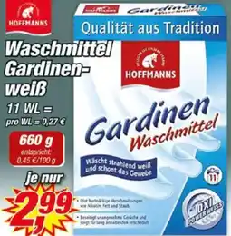 Posten Börse HOFFMANNS Waschmittel Gardinenweiß Angebot